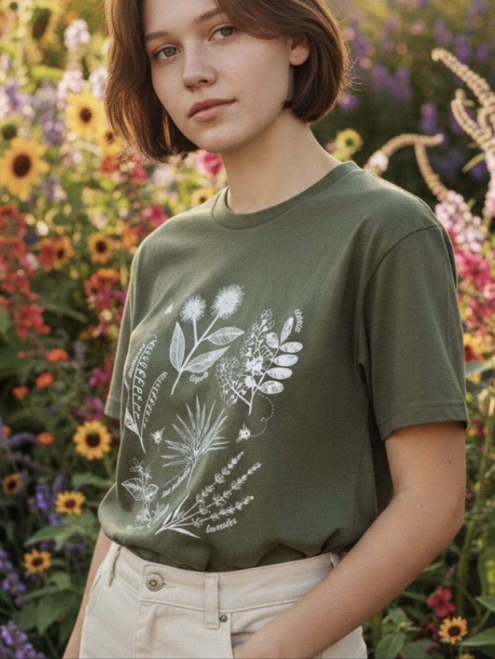 Savannah Bee Company "Plant These, Save The Bees" Graphic Botanical T-Shirt